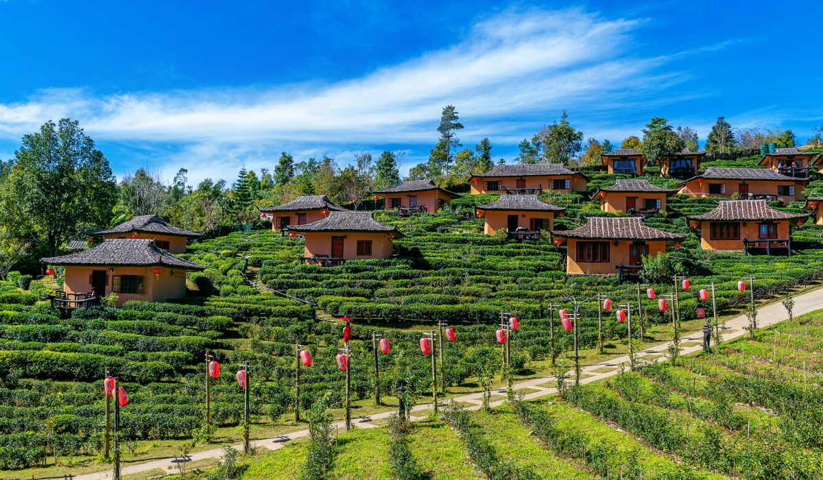 Ban rak thai in Mae hong son,Thailand.